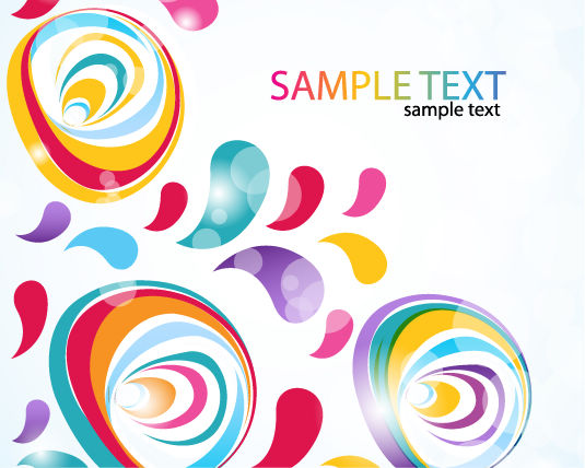 free vector Abstract Vector Colorful Background